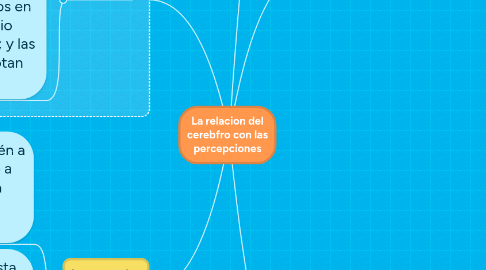 Mind Map: La relacion del cerebfro con las percepciones