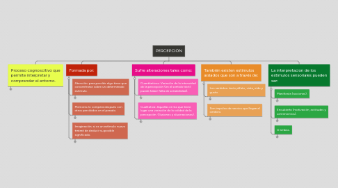 Mind Map: PERCEPCIÓN