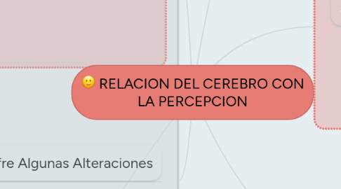 Mind Map: RELACION DEL CEREBRO CON LA PERCEPCION