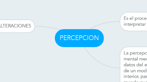 Mind Map: PERCEPCION