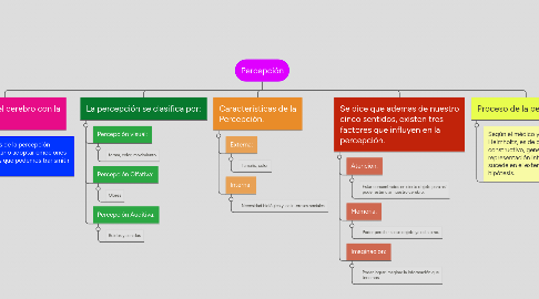 Mind Map: Percepción