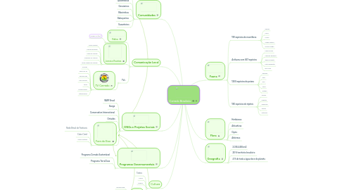 Mind Map: Cerrado Brasileiro