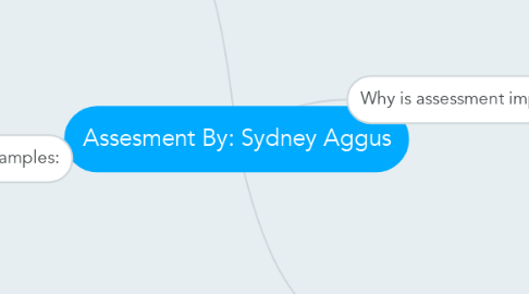Mind Map: Assesment By: Sydney Aggus