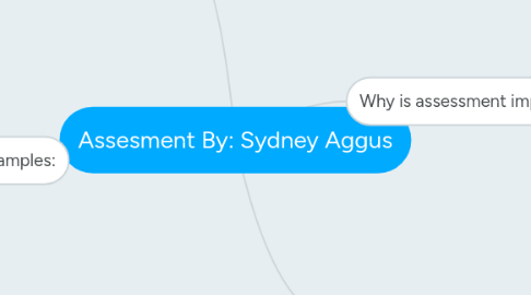 Mind Map: Assesment By: Sydney Aggus