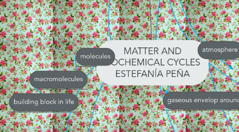 Mind Map: MATTER AND BIOCHEMICAL CYCLES  ESTEFANÍA PEÑA