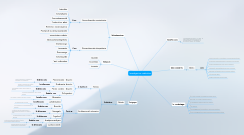 Mind Map: Investigacion cualitativa