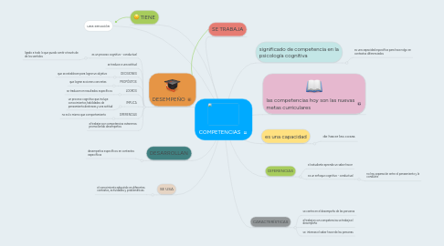 Mind Map: COMPETENCIAS