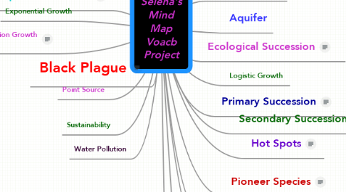 Mind Map: Selena's Mind Map Voacb Project