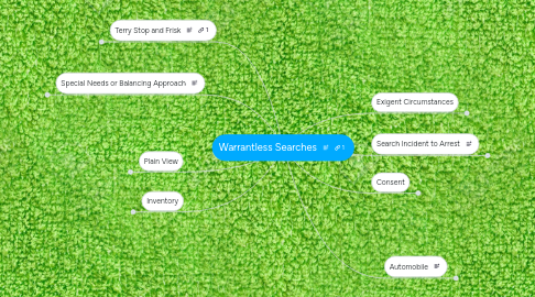 Mind Map: Warrantless Searches