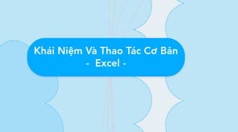 Mind Map: Khái Niệm Và Thao Tác Cơ Bản -  Excel -