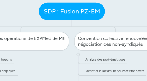 Mind Map: SDP : Fusion PZ-EM