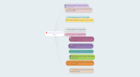 Mind Map: Health Plan Costs- Claire Gaber