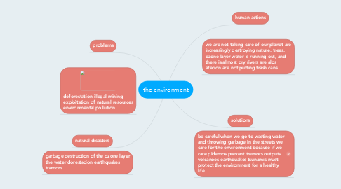 Mind Map: the environment