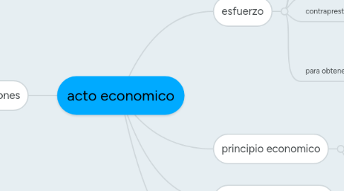 Mind Map: acto economico