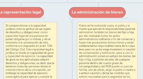 Mind Map: Elementos de la responsabilidad parental.