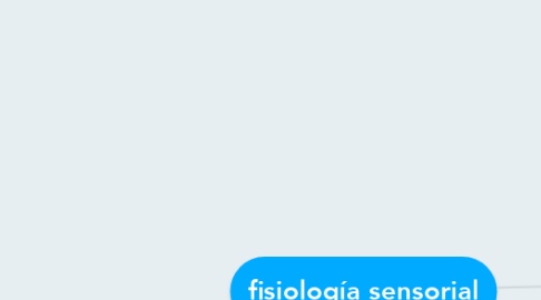 Mind Map: fisiología sensorial