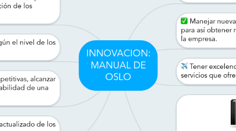 Mind Map: INNOVACION: MANUAL DE OSLO
