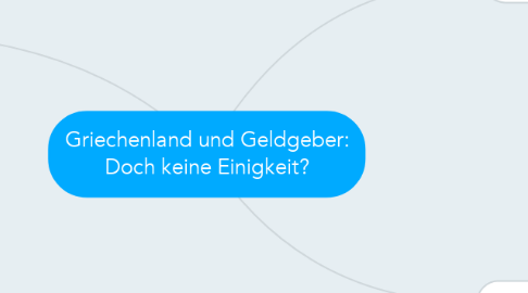 Mind Map: Griechenland und Geldgeber: Doch keine Einigkeit?