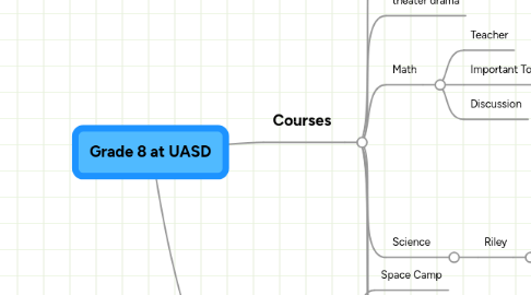 Mind Map: Grade 8 at UASD