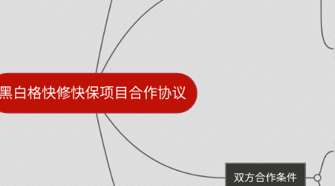 Mind Map: 黑白格快修快保项目合作协议