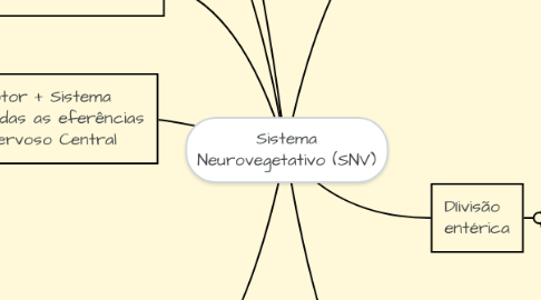Mind Map: Sistema Neurovegetativo (SNV)