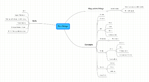 Mind Map: First Bridge