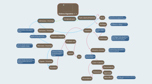 Mind Map: Sistema Digestório