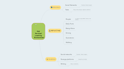 Mind Map: PLE Personal Learning    Environment