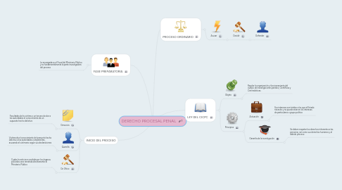 Mind Map: DERECHO PROCESAL PENAL