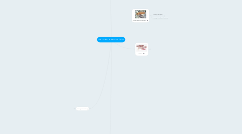 Mind Map: FACTORS OF PRODUCTION