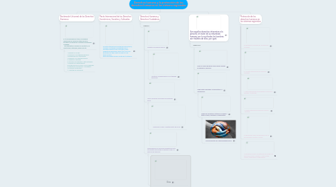 Mind Map: Derechos humano y la protección de los derechos humanos en los sistema regionales