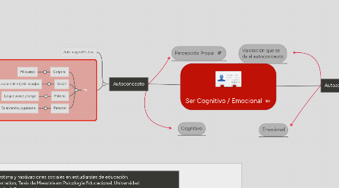 Mind Map: Ser Cognitivo / Emocional