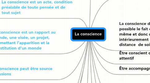 Mind Map: La conscience