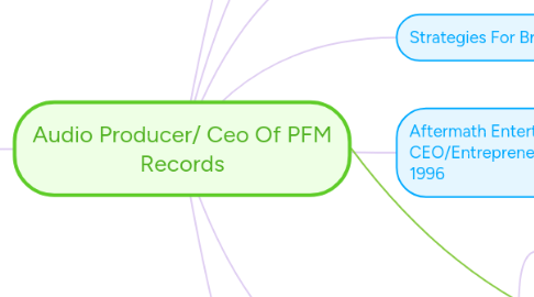 Mind Map: Audio Producer/ Ceo Of PFM Records