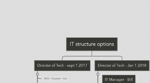 Mind Map: IT structure options