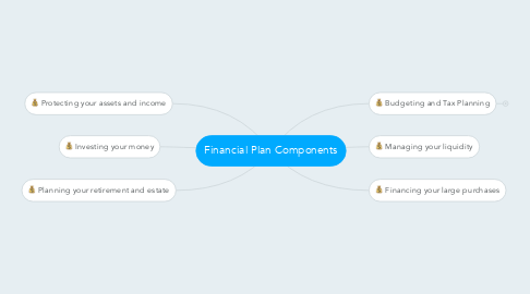 Mind Map: Financial Plan Components