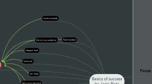 Mind Map: Basics of success by Janic Beza