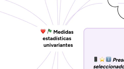 Mind Map: Medidas estadísticas univariantes