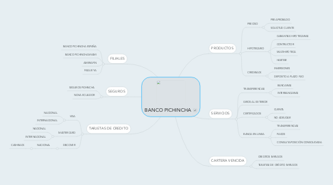 Mind Map: BANCO PICHINCHA