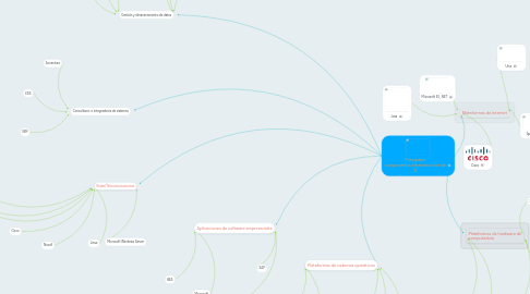 Mind Map: Principales componentes infraestructura de TI