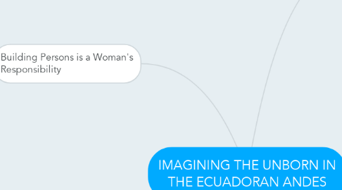 Mind Map: IMAGINING THE UNBORN IN THE ECUADORAN ANDES