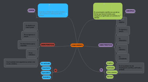 Mind Map: CONOCIMIENTO