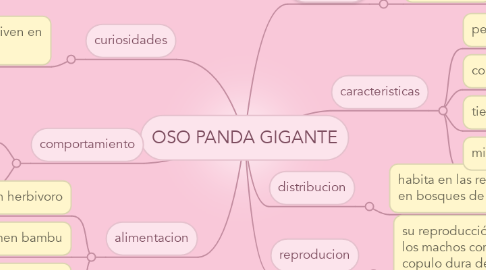 Mind Map: OSO PANDA GIGANTE