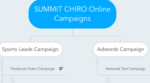 Mind Map: SUMMIT CHIRO Online Campaigns