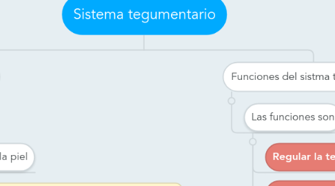 Mind Map: Sistema tegumentario