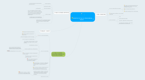 Mind Map: MORTE FICTA OU PRESUMIDA FASES