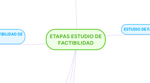 Mind Map: ETAPAS ESTUDIO DE FACTIBILIDAD