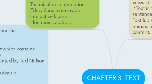 Mind Map: CHAPTER 3 :TEXT