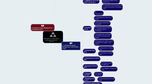 Mind Map: Management of Technology Assets and Intellectual Property
