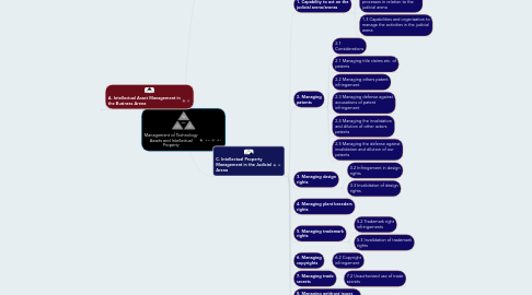 Mind Map: Management of Technology Assets and Intellectual Property